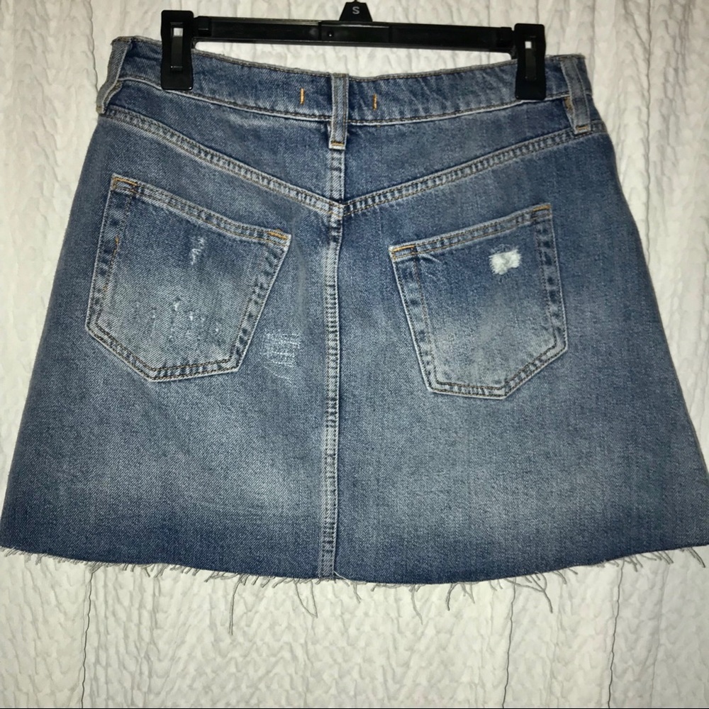 Free People Mini A-Line Denim Skirt - Picture 4 of 4